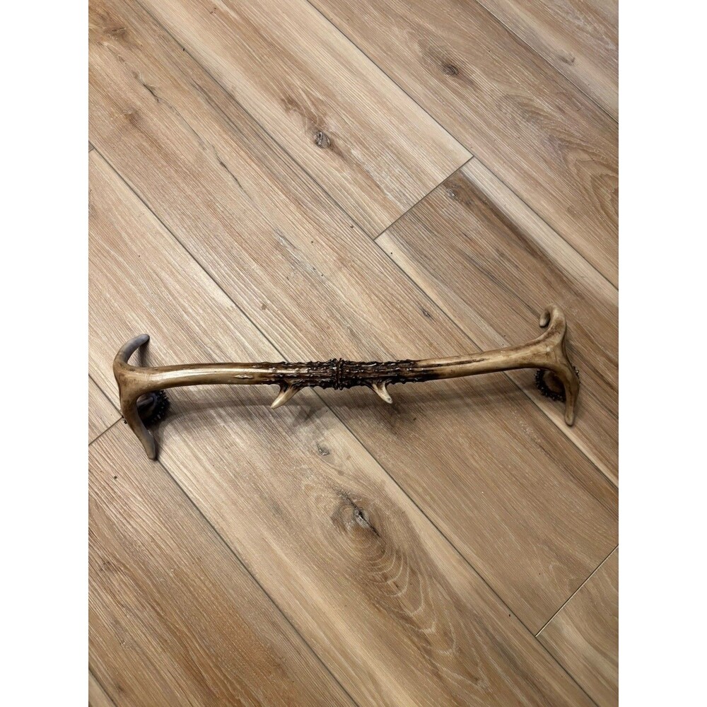 Rustic Faux Antler Wall Mounted  Towel Rack Bathroom Decor Deer Hunter Hunting